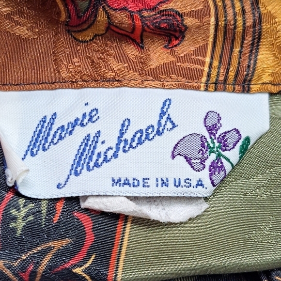 Vintage Marie Michael's Blouse With An Asian Influence Size 14 - Picture 11 of 11